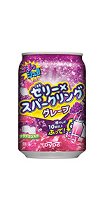 ぷるっシュ!!ゼリー×スパークリング グレープ